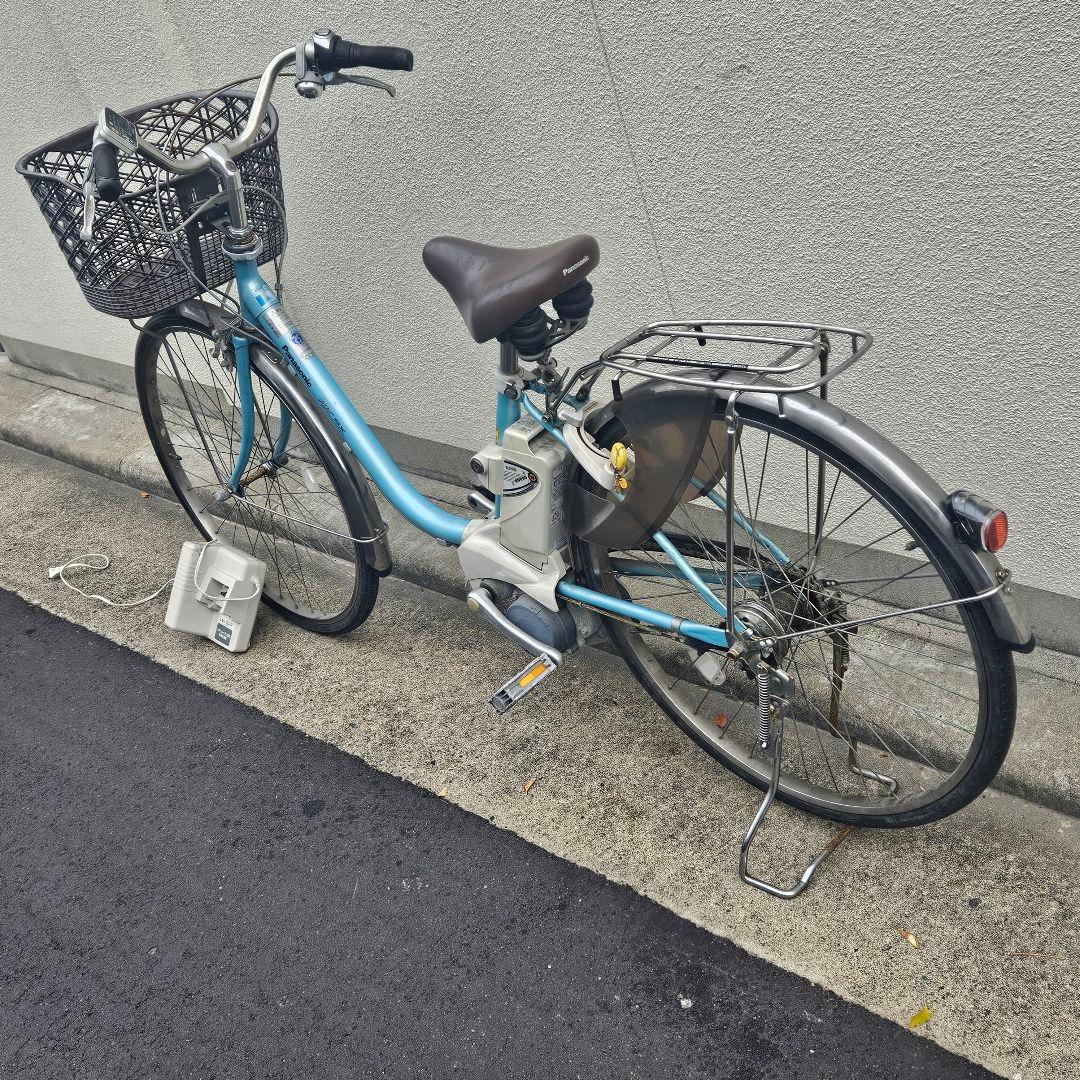 パナソニック♪電動アシスト自転車♪ViViきれいなターコイズ5Ah 長押し