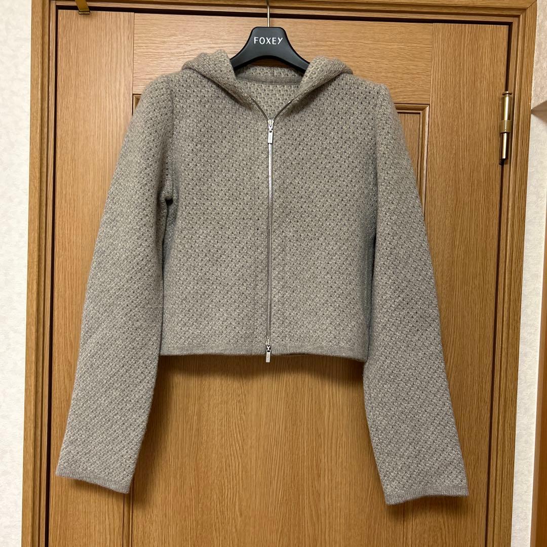 FOXEY フォクシー Sea Breeze Parkaニットパーカー38