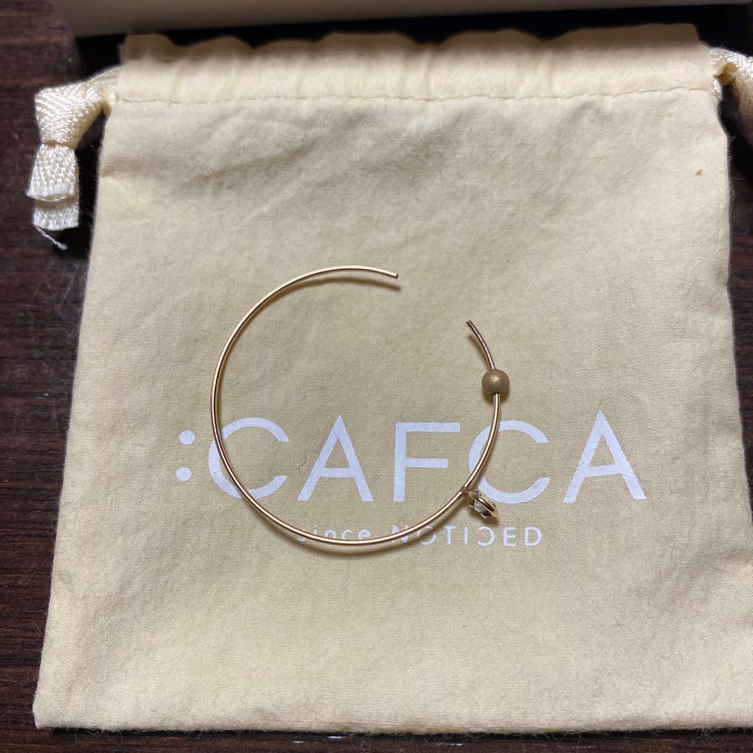 《新品未使用品》CAFCA アイサイト ゴールドフープダイヤピアス