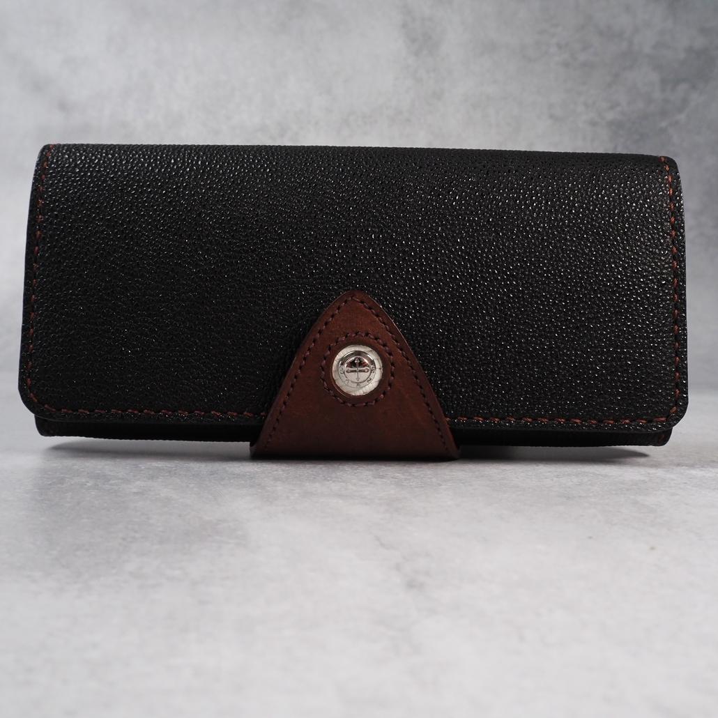 定価7万1500円 美品 GRANT KUROZAN 黒桟革 長財布 - メルカリ