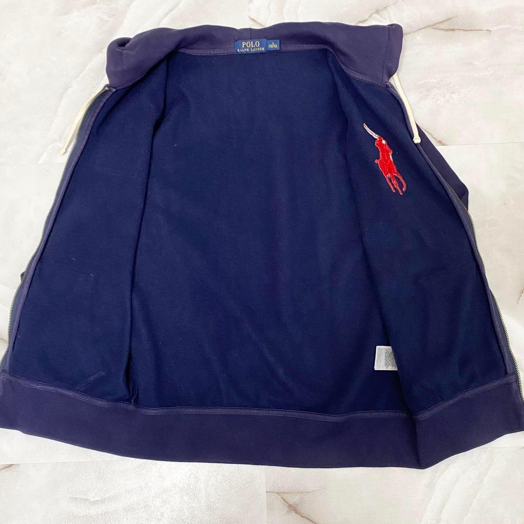 超希少品】Polo ポロラルフローレン ジップパーカー ビッグポニー