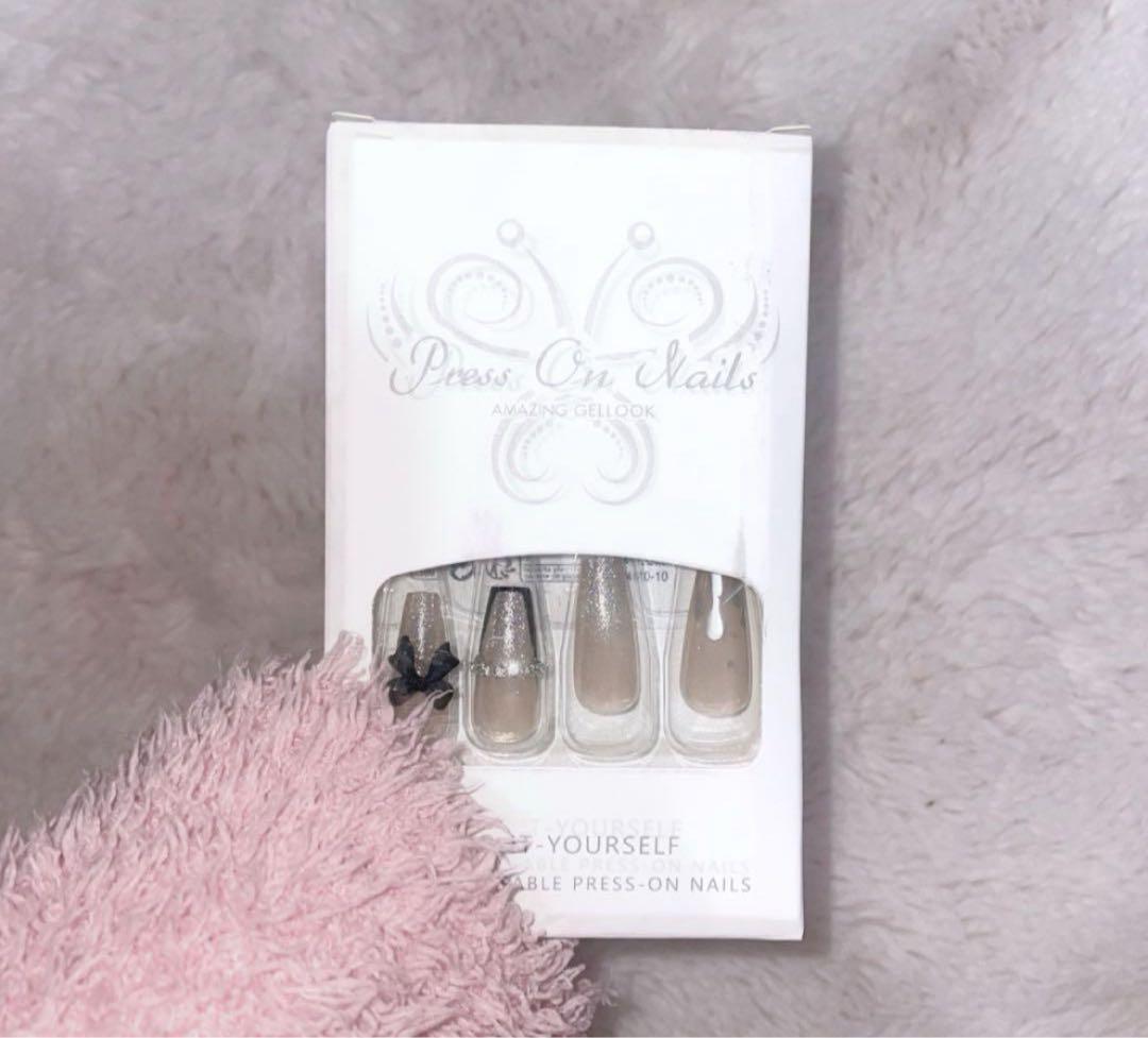 ネイルチップ ネコポス送料無料】ネイルチップ コフィン型 サンディング加工なし