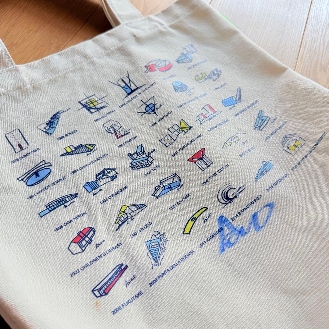 美品】安藤忠雄直筆サイン入り TADAO ANDO YOUTH トートバッグ - メルカリ