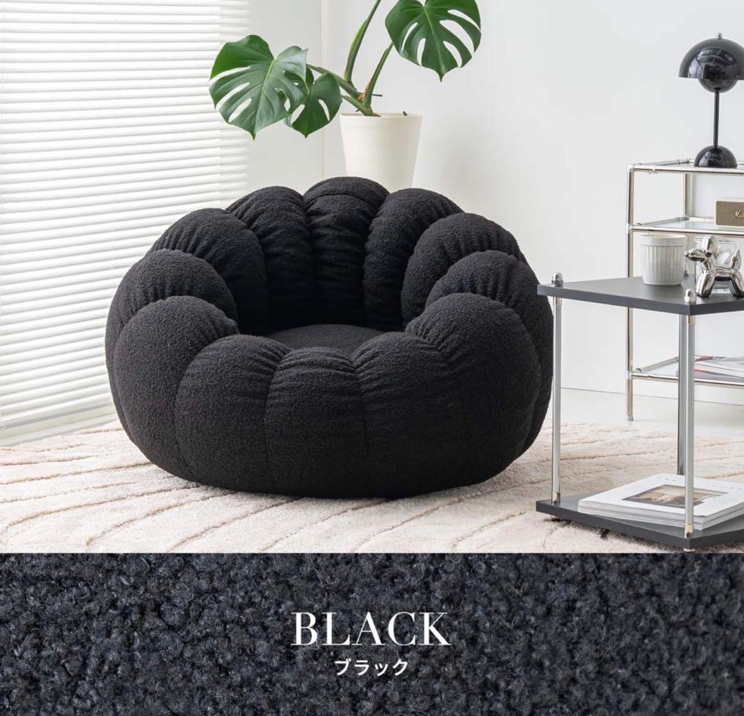 smoo jack ビーズクッションソファ ブラック Amazon.co.jp: smoo ビーズクッション 1人掛けソファ ポケット付き