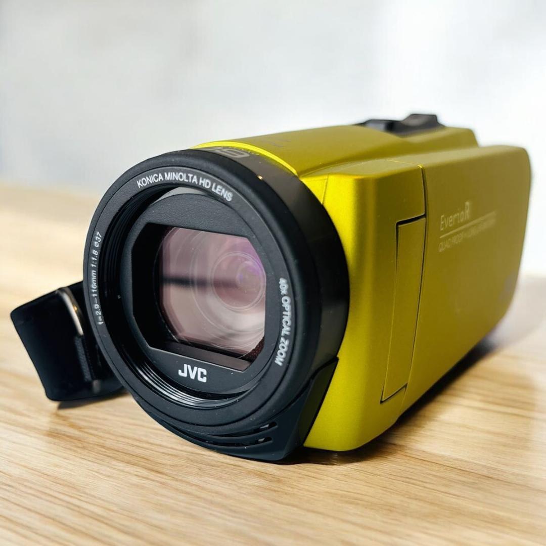 側面固定不備】Victor JVC GZ-R480-Y イエロー