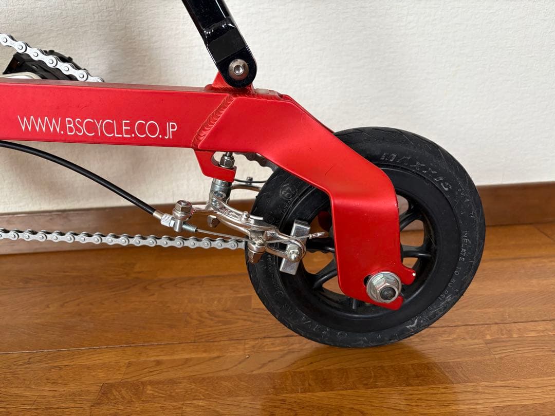 折りたたみ自転車 ブリヂストン HANDY BIKE8 レッド/ブラック