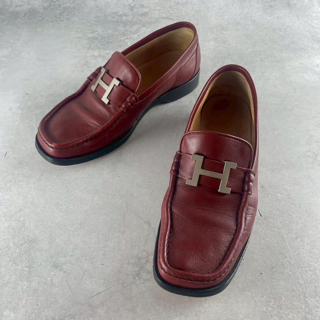 エルメス　ローファー　レザー　コンスタンス　ロゴ　ベルト　レディース ベルトバックル 《コンスタンス》 & レザーベルト 38 mm | Hermès