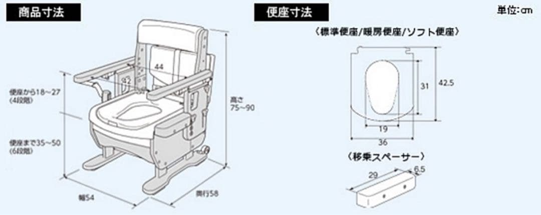 長尾裕一郎 【未使用】uchie ウチエ　 介護　家具調ポータブルトイレ