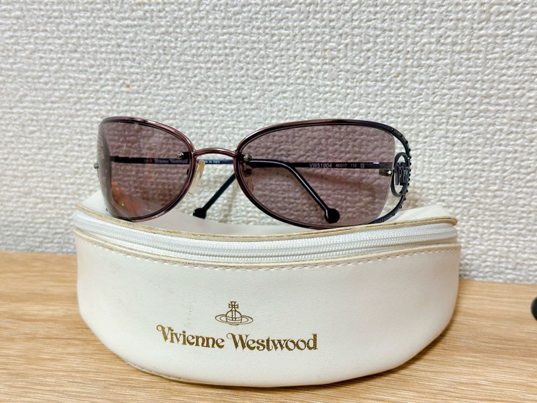 ヴィヴィアン・ウエストウッド サングラス y2K ケース付き ケース付】ヴィヴィアンウエストウッド／サングラス／蜘蛛の巣／62□15