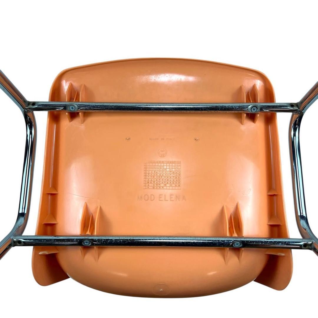 イタリア製】MOD ELENA スタッキングチェア 3脚セット オレンジ - メルカリ