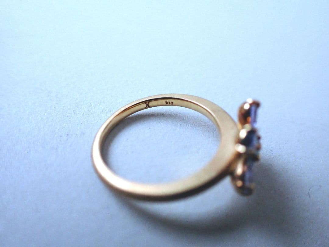 ビズー Bizoux K18イエローゴールドリング フルラージュ 6号 - メルカリ