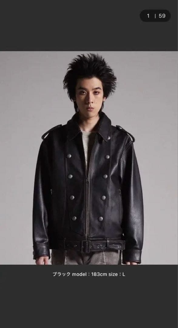 正規 品ファッション - ［GRANCY] Napoleon Leather Blouson /