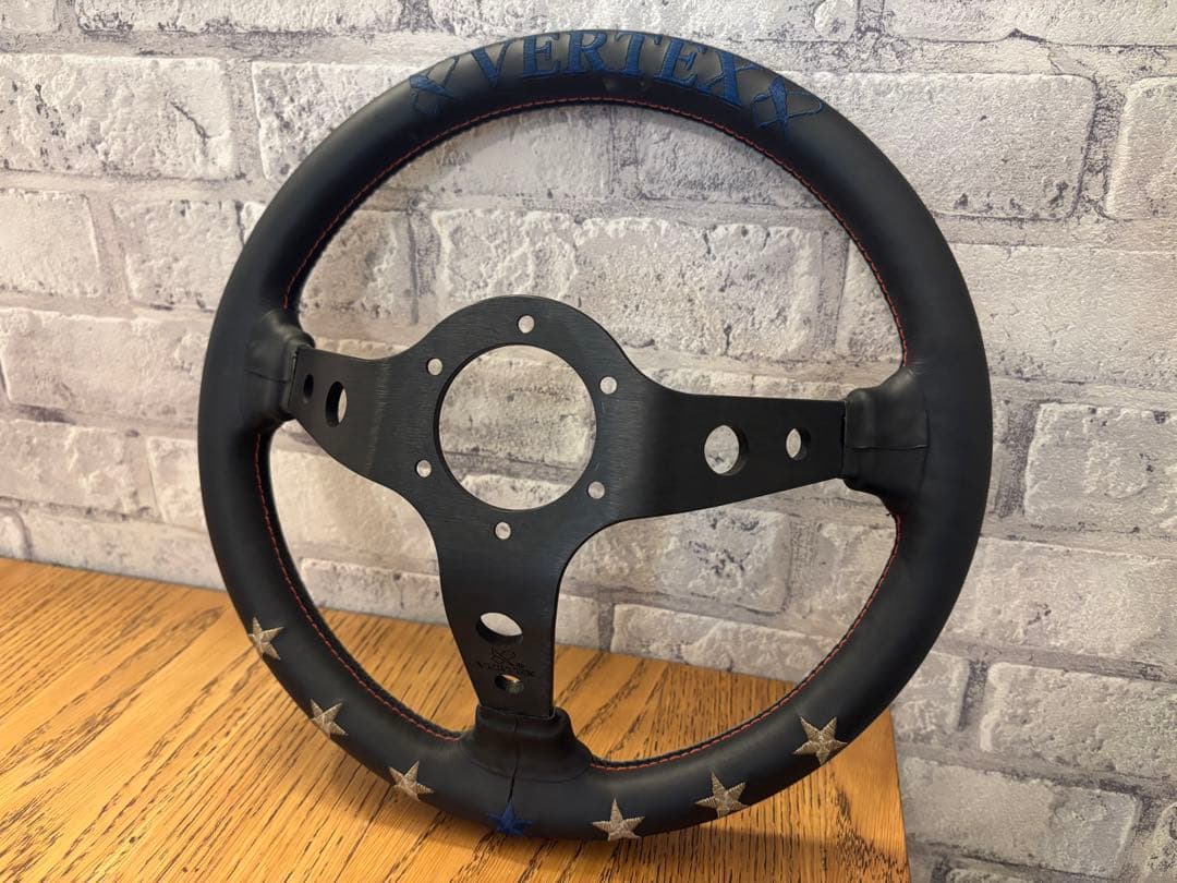 VERTEX ステアリングホイール ブラック セブンスター - パーツセール