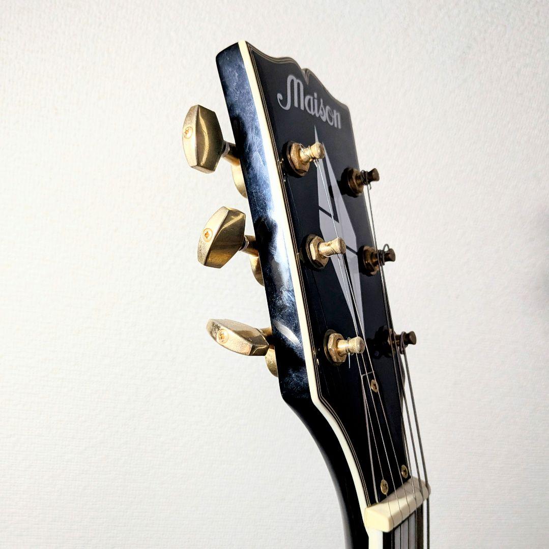 レスポールカスタム 左 レフティ エレキギター 黒金 - メルカリ