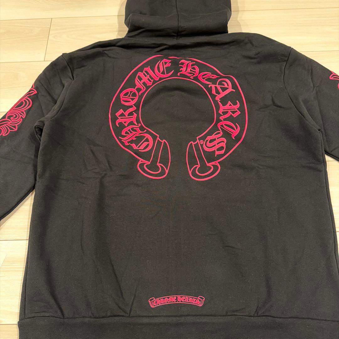 クロムハーツ ジップアップパーカー ピンク Chrome Hearts Sサイズ