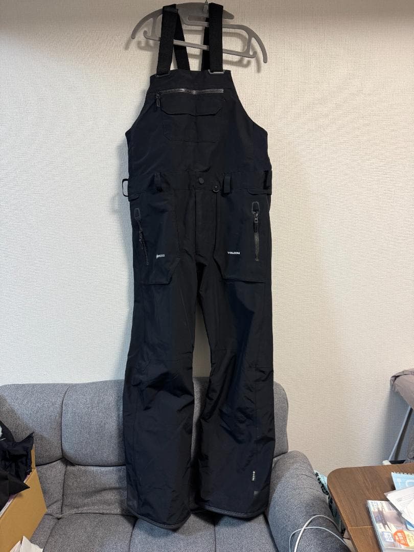 23-24 VOLCOM RAIN GORE-TEX BIB OVERALL 黒 VOLCOM（ボルコム） 23-24 VOLCOM/ボルコム RAIN GORE-TEX BIB overall