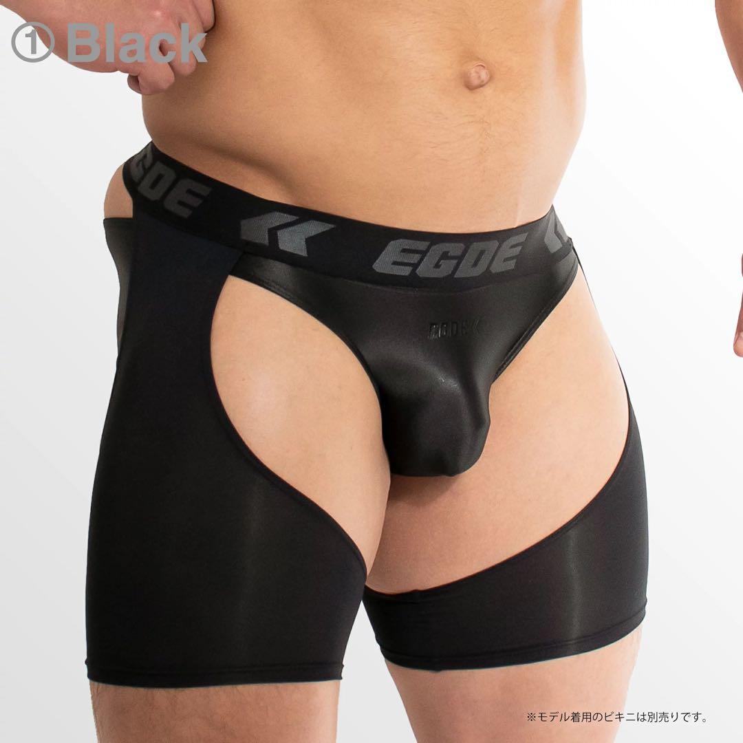 EGDE RAVE UNIGHT ビキニ　チャップス　セット　黒　サイズM