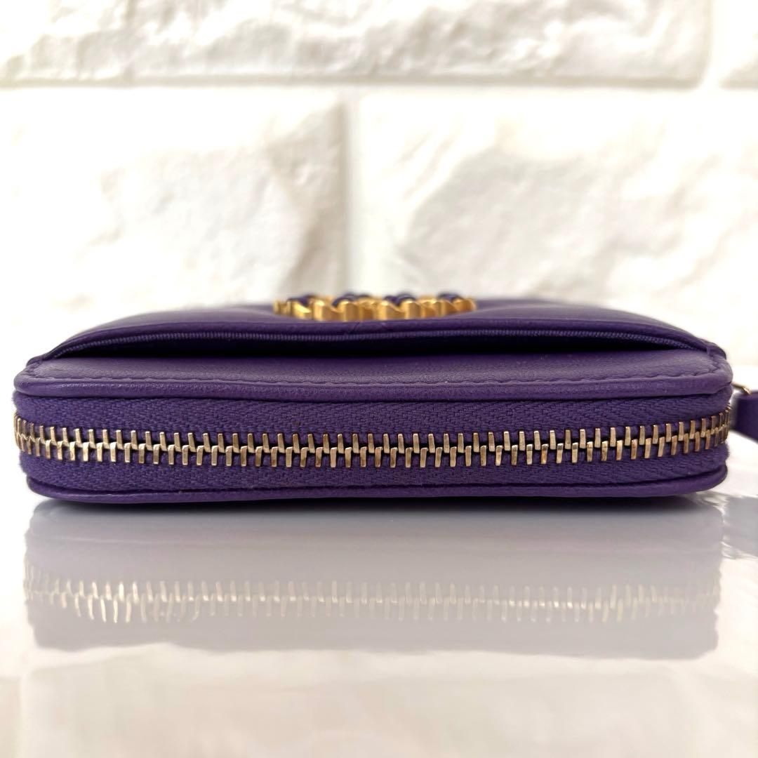✨大人気✨CHANEL 19 ジップコインケース パープル