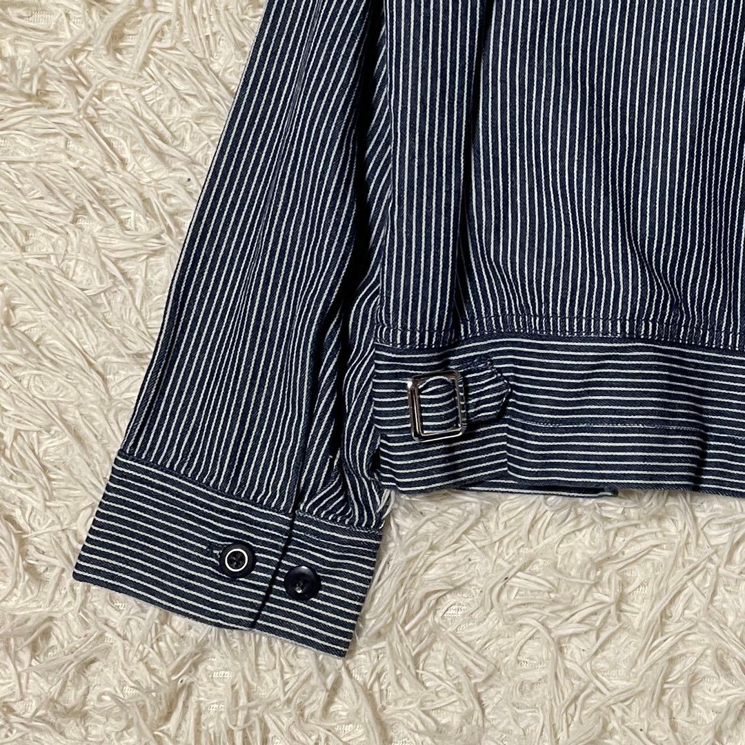 HINSON ジャケット ヒッコリー ストライプ FFA Mサイズ ジップアップ