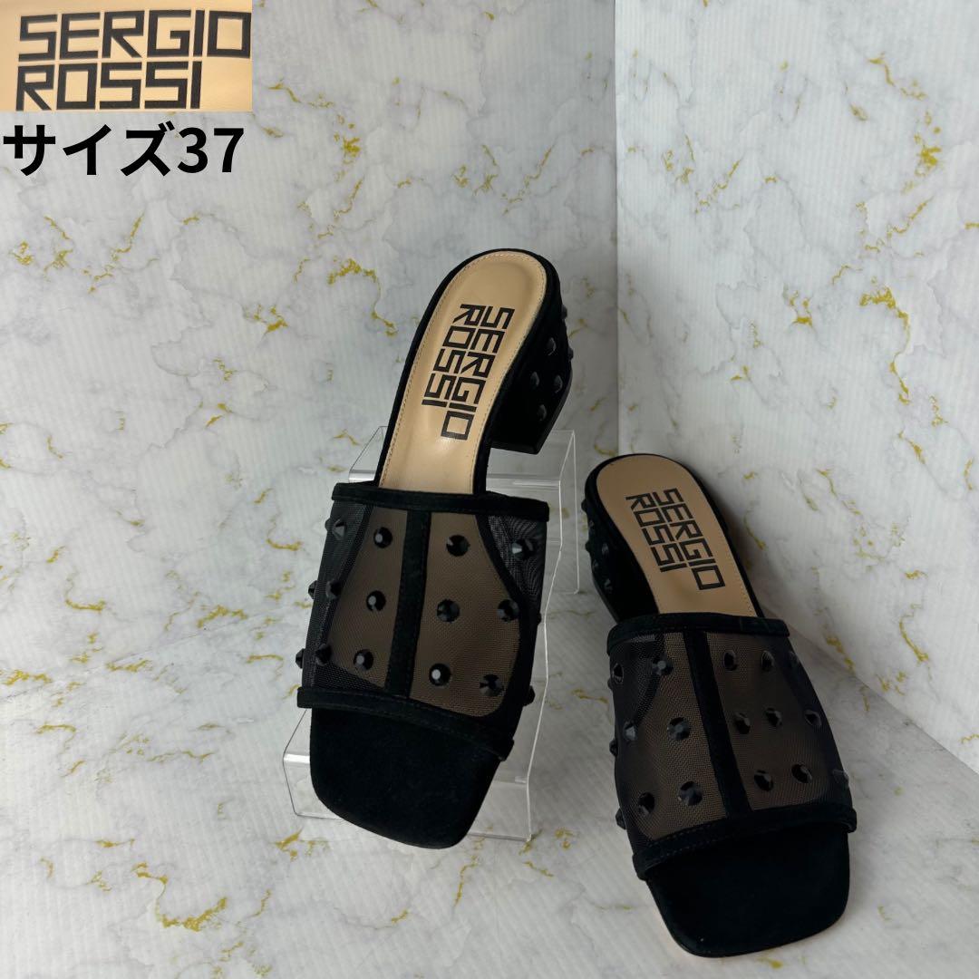 セルジオロッシ✨ほぼ未使用 スタッズ付ミュールサンダル シースルー サイズ37 楽天市場】【最大2万円OFFクーポン対象・3/1限定】Sergio Rossi
