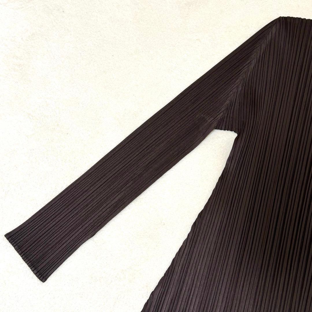 極美品✨PLEATS PLEASE プリーツ ブラウン チュニック Lサイズ - メルカリ