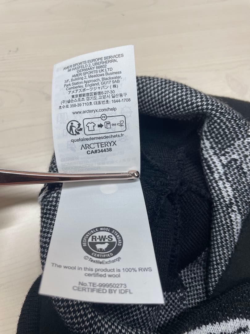 帽子 ARC'TERYX Bird Head Toque \"Orca\"