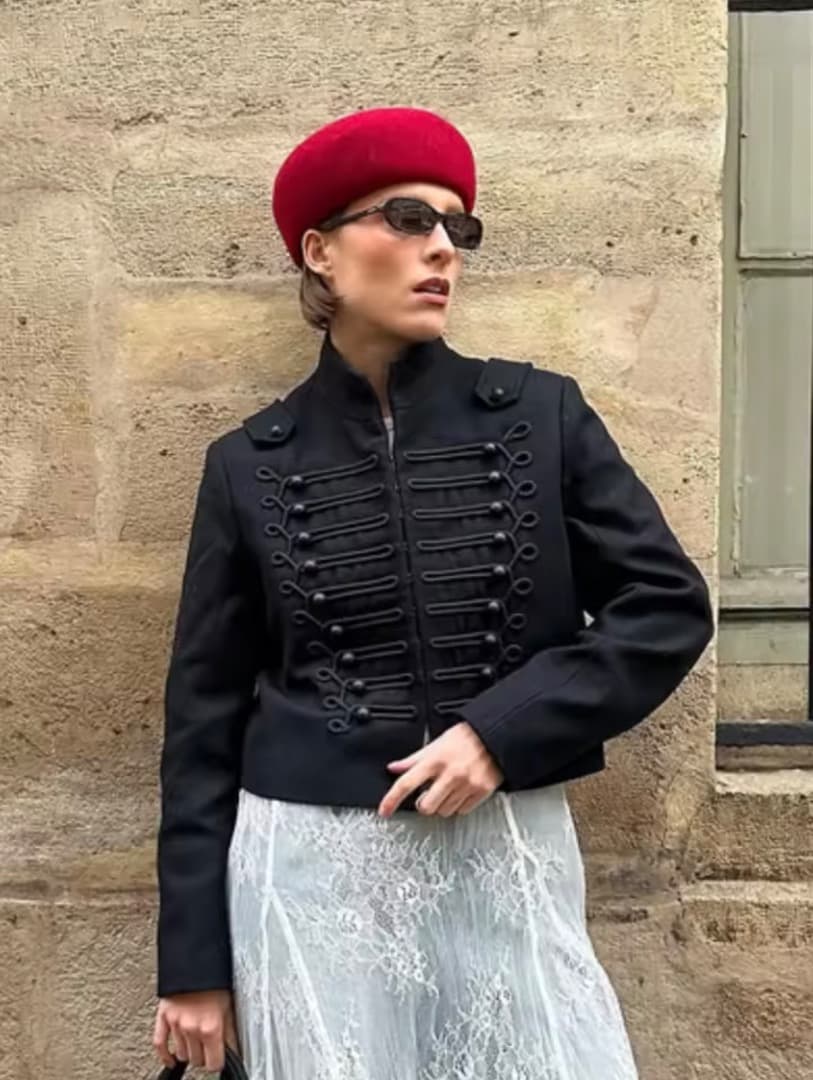 【大流行中】ブラック ミリタリー・ナポレオンジャケット モード ショート丈 楽天市場】ナポレオンジャケットタイプ メンズ ショート丈 黒 ブラック