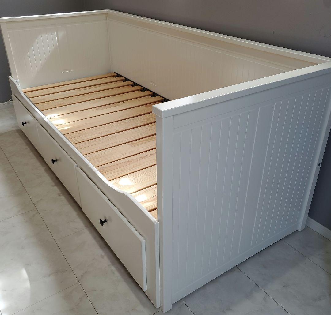 浅見【引き渡し限定】IKEA　HEMNES　ヘムネス　デイベッドフレーム IKEA/イケア/通販]HEMNES ヘムネス デイベッドフレーム（引き出し×3