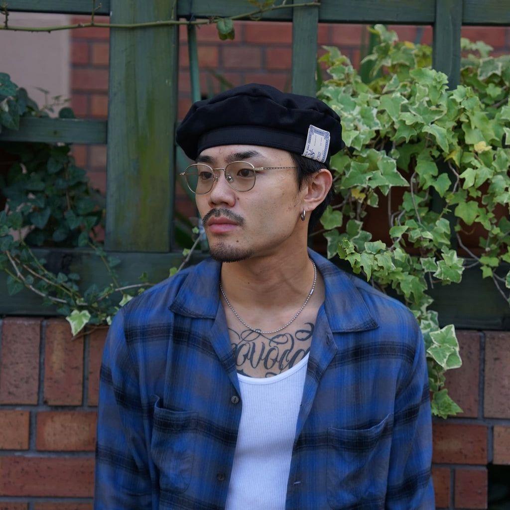 h.w.dog＆co BlackD-00980 SWEAT DISK BERET