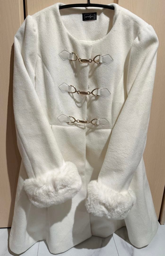 evelyn コート 2023 ホワイト S - メルカリ