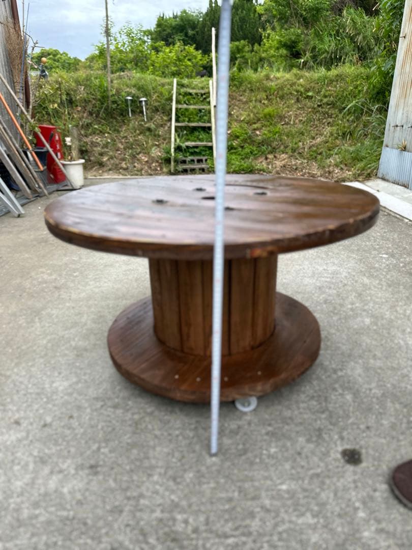 電線ドラム・ケーブルドラム☆ガーデニングテーブル／ガレージ