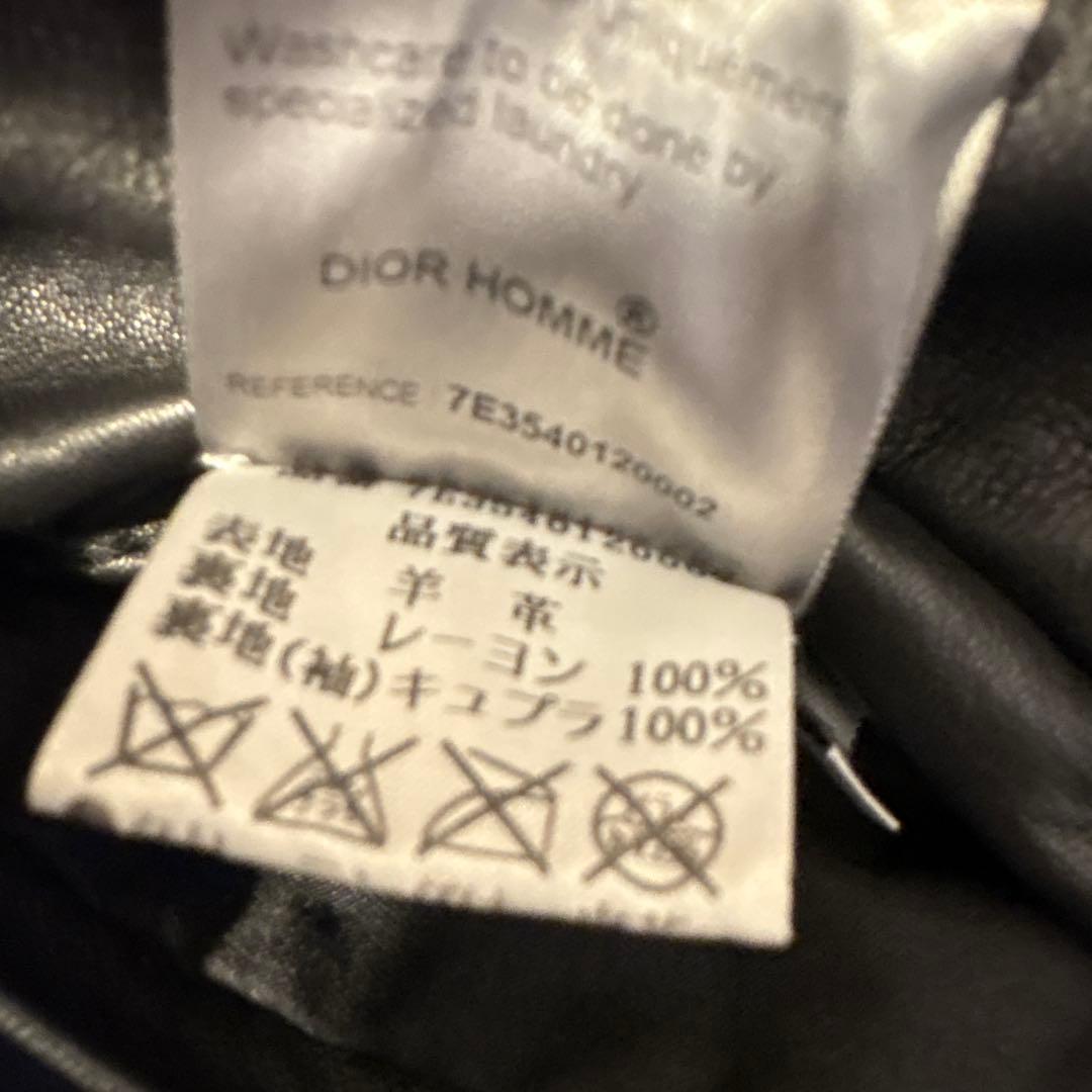 エディ期】ディオールオム レザージャケット 2007SS ランウェイモデル