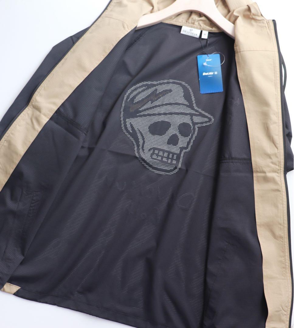 《デヴァローゴルフ》未使用 ストレッチタフタ ビッグスカル フーディブルゾン M