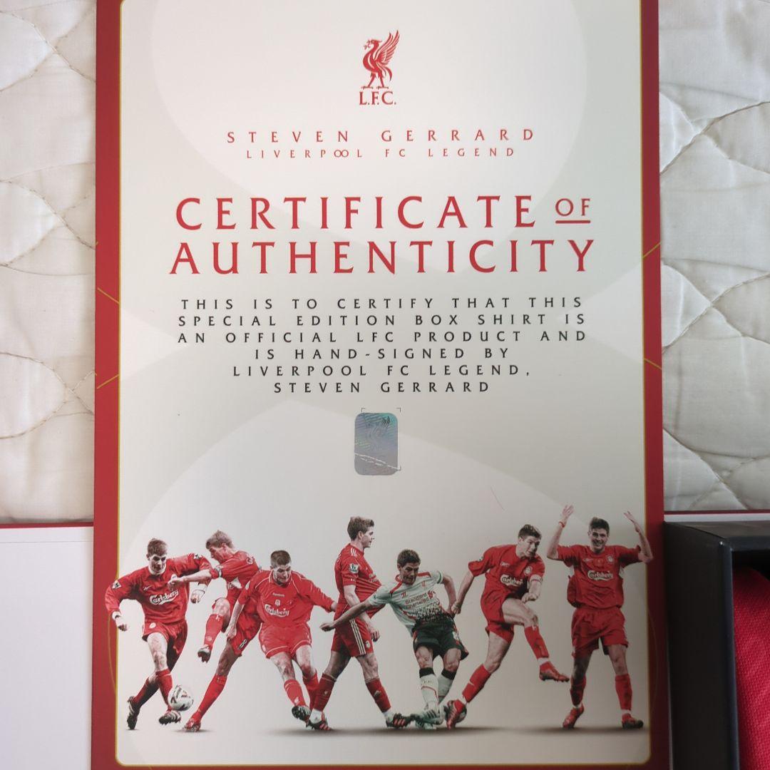 リバプール スティーブン・ジェラード サイン入りユニフォーム