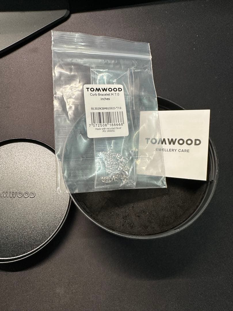TOMWOOD トムウッド Curb Bracelet M 7.0inch