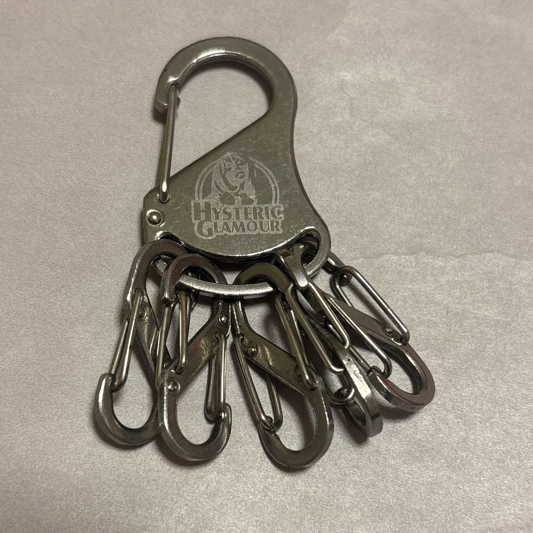ヒステリックグラマー カラビナ キーリング 未使用品！ HYSTERIC GLAMOUR カラビナ キーリング ブラック 黒 - メルカリ