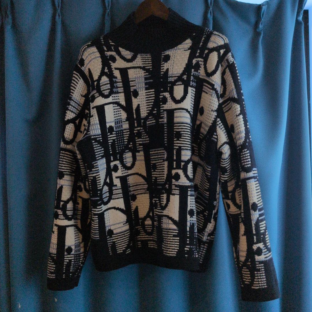 DIOR ディオール　ロゴ 総柄 オブリーク タートルネック　セーター AW21 Christian Dior（クリスチャン・ディオール） Dior 銀座店 ディオール