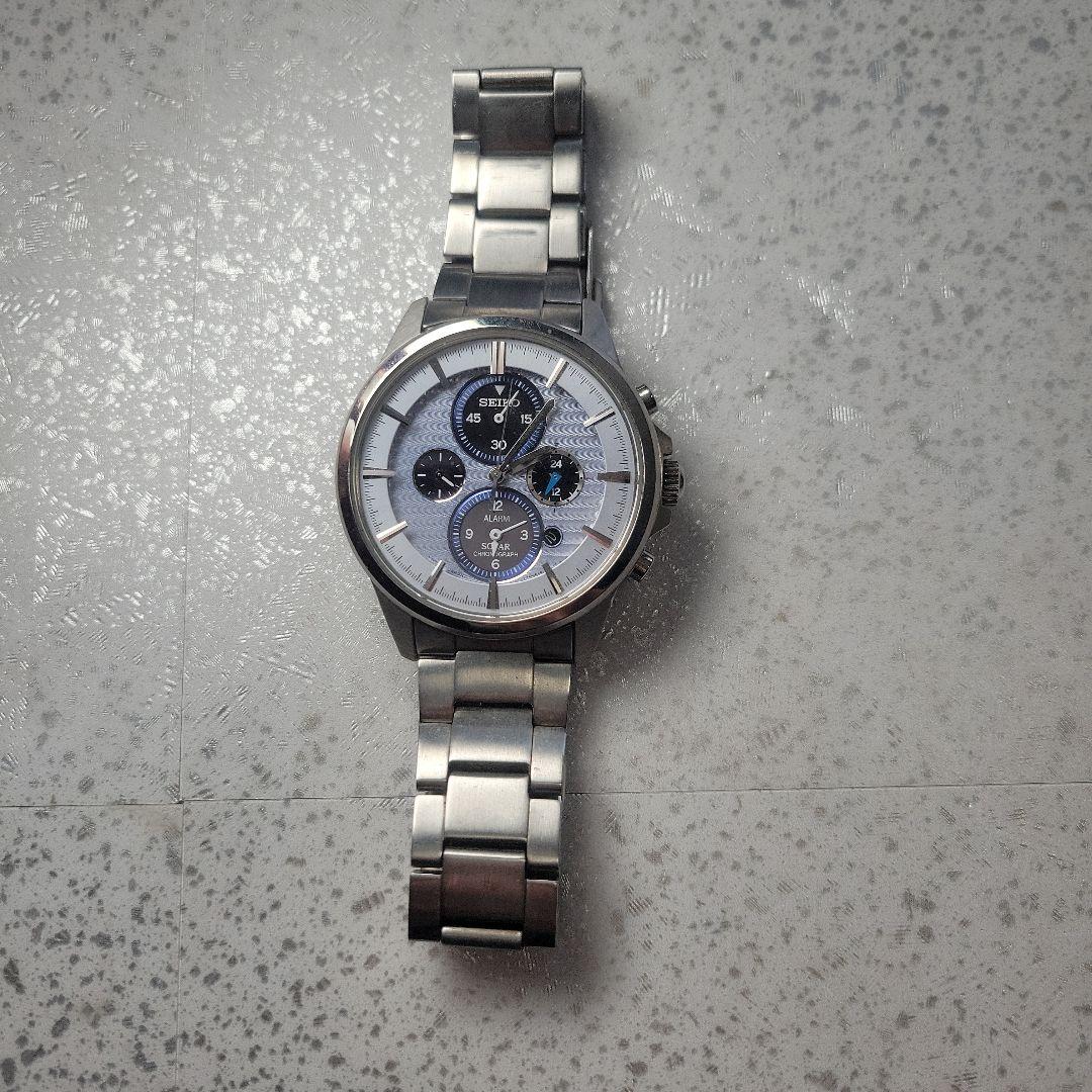 セイコー ソーラー クロノグラフ V174-0AA0 ジャンク - メルカリ