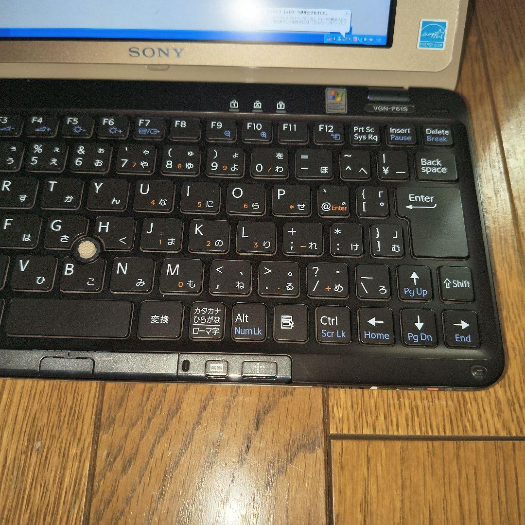 希少美品】Sony VAIO typeP VGN-P61本体のみ - メルカリ