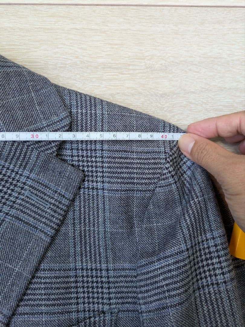 麻布テーラー R&BLUES グレー チェック柄 ジャケット