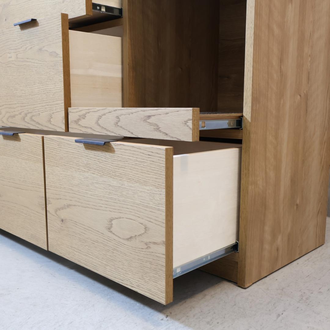 unico ウニコ ADDAY アディ オーク材 キッチンボード レンジ 食器棚