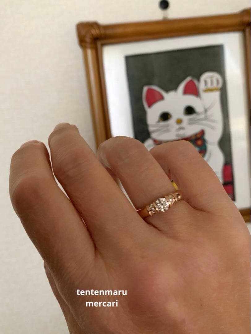 ☆*☆様 ESTELLE ☆ K18 0.46ct ダイヤモンドリング ☆美品☆