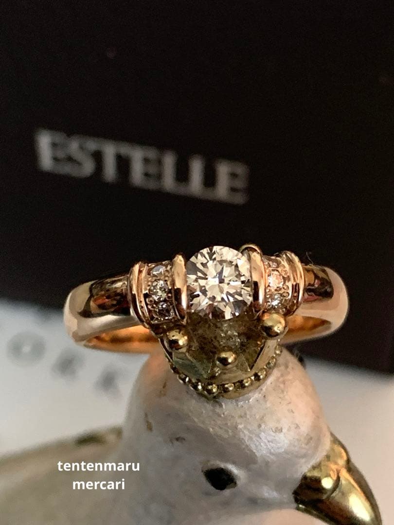 ☆*☆様 ESTELLE ☆ K18 0.46ct ダイヤモンドリング ☆美品☆