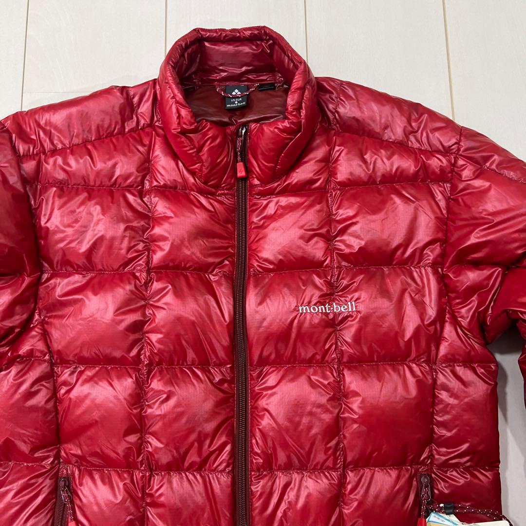 モンベル USスペリオダウンジャケット メンズS(USサイズ)レッド - メルカリ