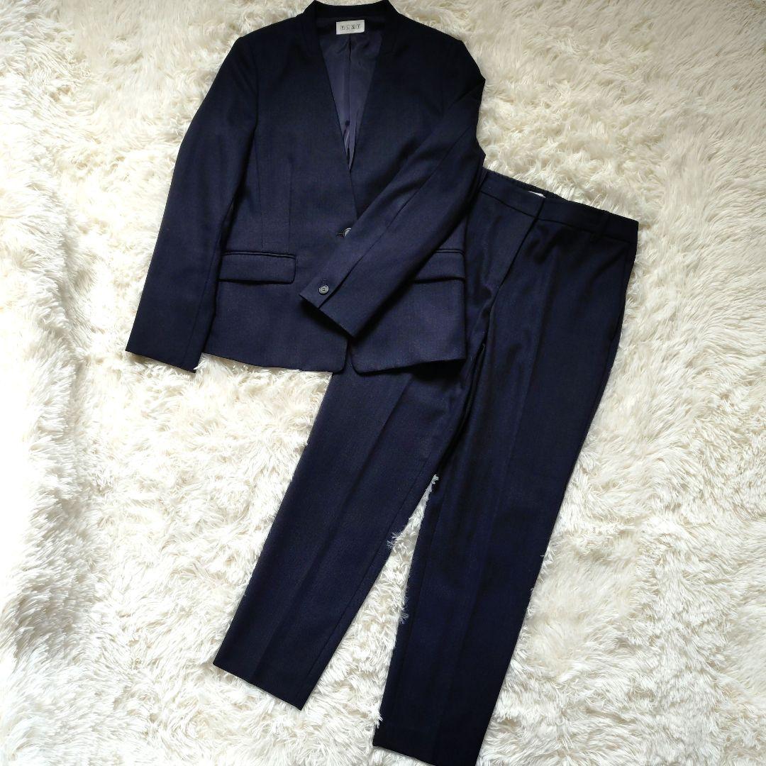 【美品】PLST プラステ ノーカラージャケット パンツスーツ セットアップ PLST(プラステ)公式 | ウォームリザーブカラーレスジャケット