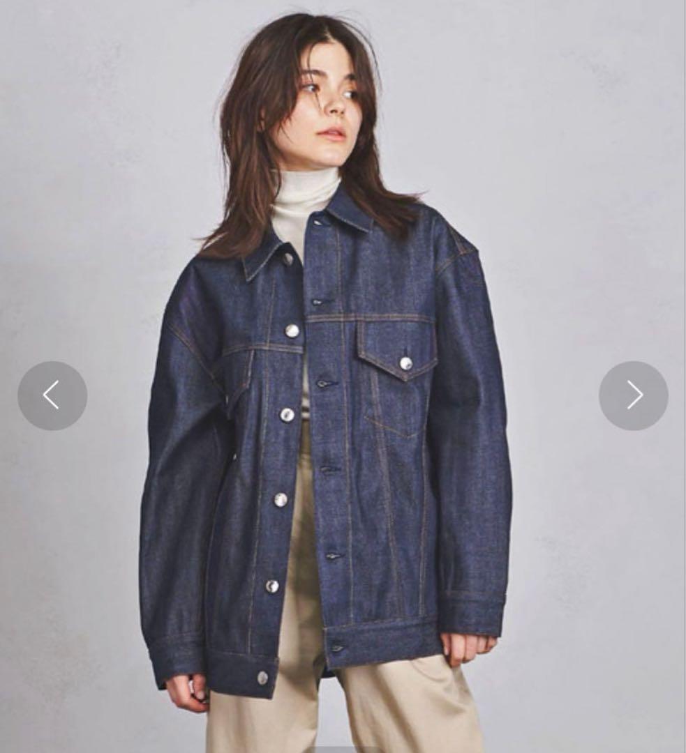 HYKE ハイク デニムジャケット BIG FIT 美品】HYKEハイク BIG FIT デニムジャケット - メルカリ