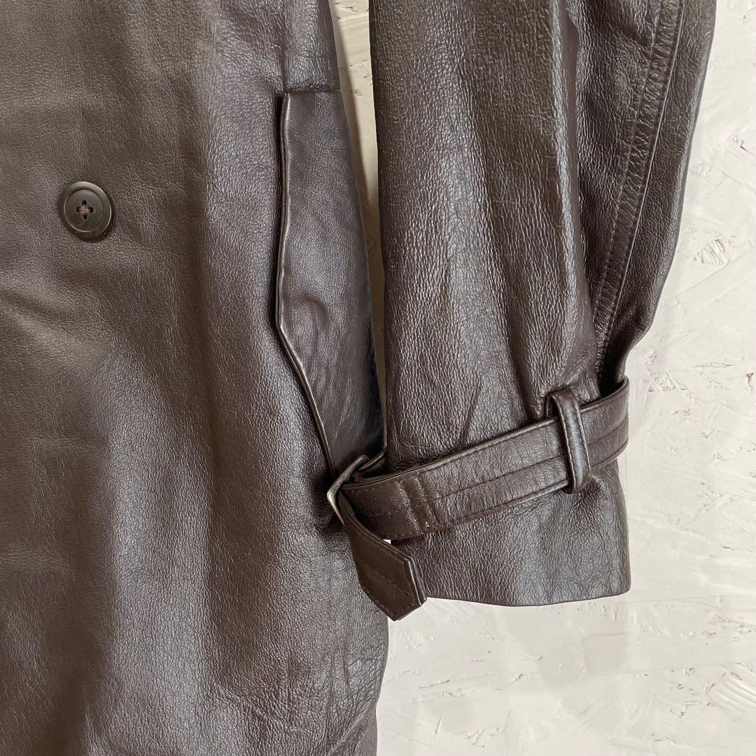 古着90's 00's Vintage JUN MENオールレザートレンチコート - メルカリ
