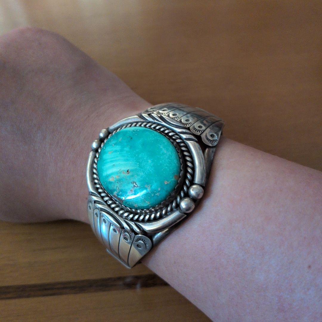 ターコイズ インディアンJewelry　シルバーバングル 土日限定割り引き!! ターコイズ インディアンJewelry シルバーバングル 土日限定割り引き