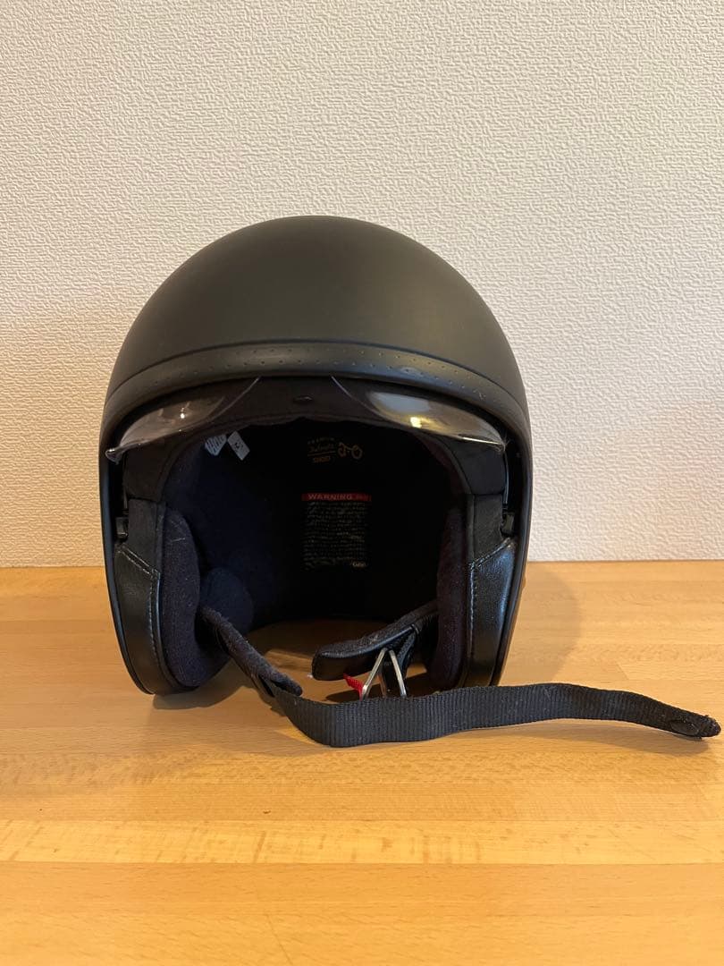 マットブラック ジェットヘルメット スモークシールド付き リード工業 バイクヘルメット ジェットヘルメット 軽量 バブルシールド