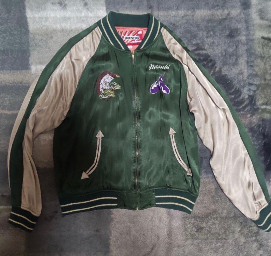 HOUSTON スカジャン Lサイズ 日本製 HOUSTON（ヒューストン） スカジャン HOUSTON / QUILTING RAYON